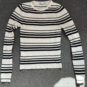 Zara black and white striped shirt. Women’s size S.